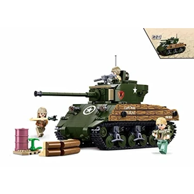 Afbeelding van Sluban Klemblokken M38 B1110 WWII M4A3 (76 W) medium tank