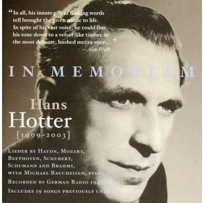 Afbeelding van Hans Hotter In Memoriam (2 CD)