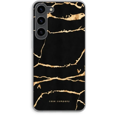 Afbeelding van Case Company® hoesje geschikt voor Samsung Galaxy S23 Plus Gouden marmer Soft Cover Telefoonhoesje Bescherming aan alle Kanten en Schermrand