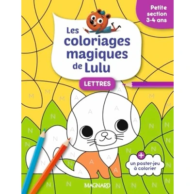 Afbeelding van LES COLORIAGES MAGIQUES DE LULU LETTRES PETITE SECTION