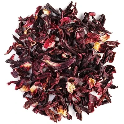 Image de Infusion Hibiscus Bio Tisane Karkadé Bissap Fleur D&#039;Hibiscus The D Thé Fleurs De Sechée