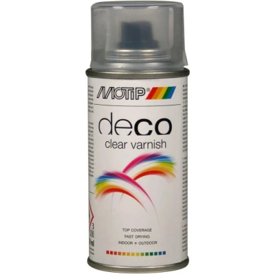 Afbeelding van Motip Deco Clear Varnish lakspray zijdeglans 150ml transparant