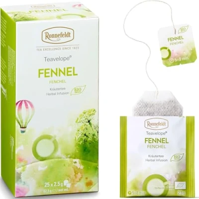 Afbeelding van Ronnefeldt Teavelope Fennel Biologische Theezakjes, 37,5 g, 25 Stuk