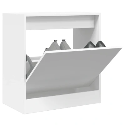 Afbeelding van Schoenenkast 60x34x63,5 cm bewerkt hout wit