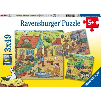 Afbeelding van Ravensburger Op de Boerderij 3x49st.