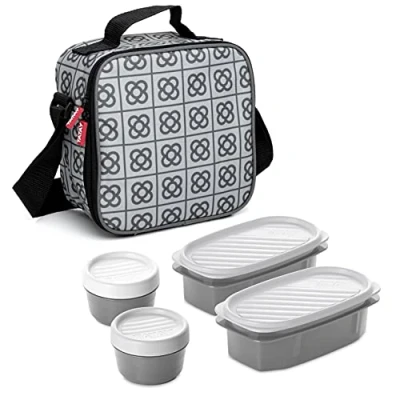 Afbeelding van TATAY Urban Food Casual koeltas voor levensmiddelen met 4 luchtdichte deksels, 3 liter inhoud, Barcelona, 22,5 x 10 22 cm