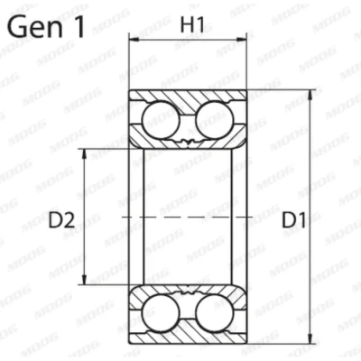 Image de Kit de roulement roue moog fd wb 11217