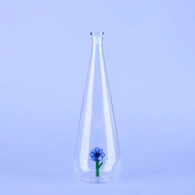 Afbeelding van Balvi Waterfles Karaf Anemoon Blauw 1L Glas