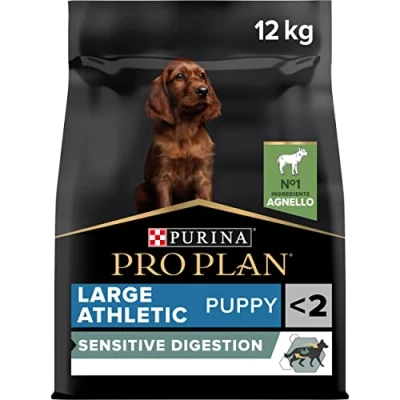 Afbeelding van 2x12kg PURINA PRO PLAN Large Athletic Puppy Sensitive Digestion Lamb droog hondenvoer