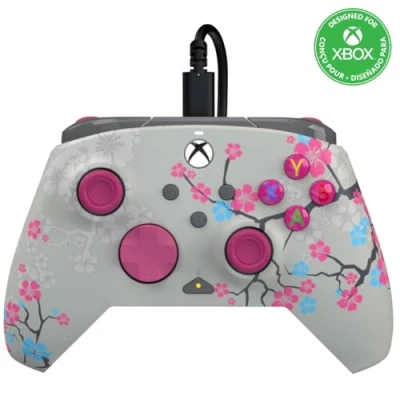 Image de Manette filaire PDP Rematch Glow Blossom pour Xbox