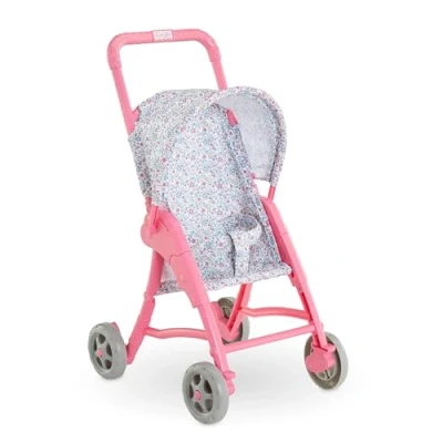 Afbeelding van Corolle Kinderwagen met bloemen, accessoires, voor poppen 30 cm, vanaf 18 maanden, 9000111180