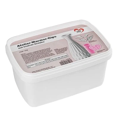 Afbeelding van Marmeren gips voor creatieve creatie, 1,5 kg, om te mengen met water, doe het zelf woondecoratie