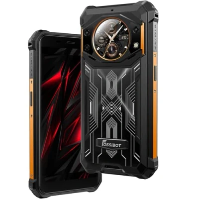 Afbeelding van FOSSiBOT Outdoor smartphone, 10600 mAh, zonder abonnement, F101 Pro, Helio 15 GB 128 GB, functioneel achterscherm, 24 MP camera, robuuste mobiele telefoon IP68, Android 13, 5,45 inch HD+, dubbel