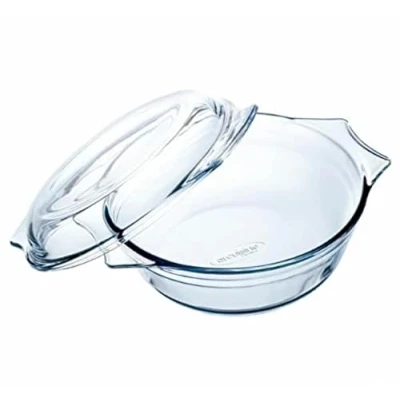 Afbeelding van Ovenschaal Ô Cuisine Met deksel 23,5 x 20,5 10 cm Transparant Glas (3 Stuks)