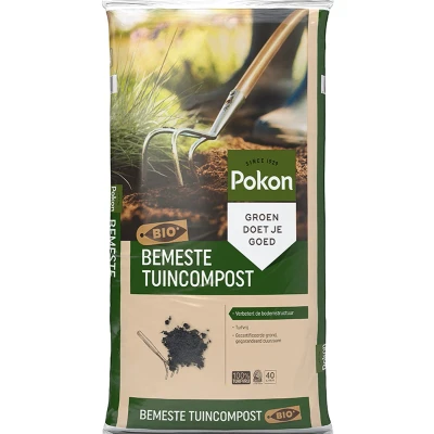 Afbeelding van Pokon Bemeste Tuincompost Bio Potgrond Turf 40 l