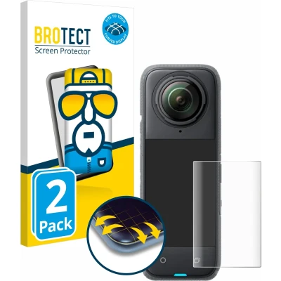 Afbeelding van BROTECT Screenprotector voor Insta360 X4 Folie Beschermfolie transparant volledig dekking (2 Stuks)