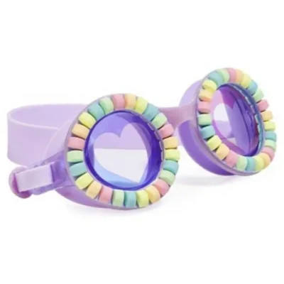 Afbeelding van Bling2o ZWEMBRIL: LOVELY LILAC, paars, siliconen, aanpasbare hoofdband, 100% UV bescherming, anti condens, in doorzichtige bewaardoos, 6+