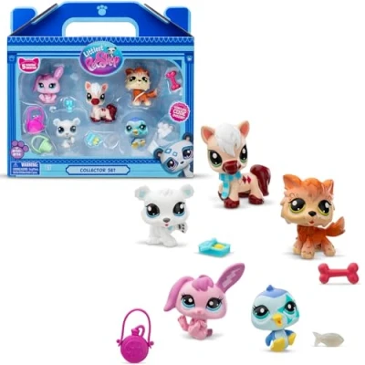 Image de Figurine Bandai Littlest Petshop Pack de 5 pets Montagne