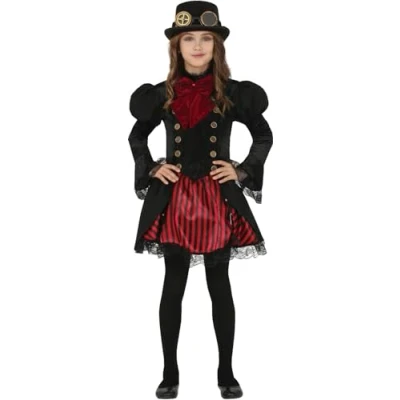 Afbeelding van Fiestas Guirca Verkleedjurk Gothic Meisjes Polyester Zwart Mt 7 9 Jaar