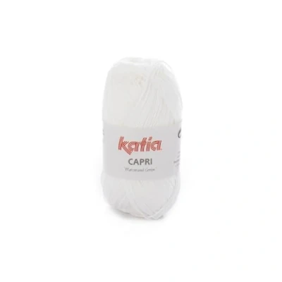 Afbeelding van Katia Capri kleur 50 Wit gr. = 125 m. 100% katoen