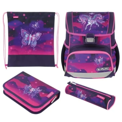 Afbeelding van Herlitz Loop Plus Magic Unicorn schooltas set, lila, Lila., informeel