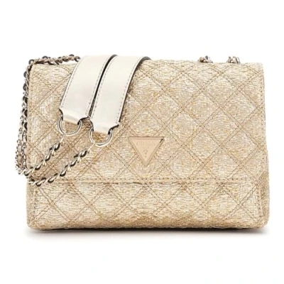 Afbeelding van GUESS Giully II Two Compound Convertible Flap Bag Gold