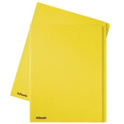 Image de Esselte chemise en carton avec bord décalé de 10 mm A4 (100 chemises) jaune