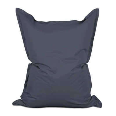 Afbeelding van Lumaland Grote luxe XXL zitzak 380 liter vulling 140 x 180 cm geschikt voor Indoor &amp; Outdoor verkrijgbaar in verschillende kleuren Staalgrijs
