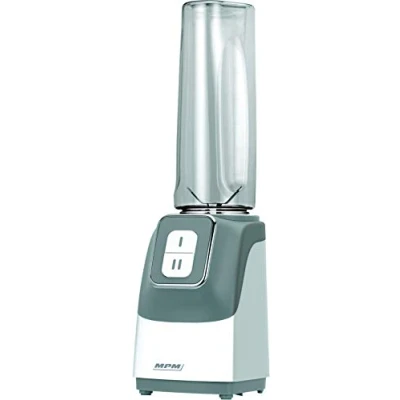 Afbeelding van MPM Blender inclusief 2 Flessen 350W Grijs &amp; Wit 0,6 liter