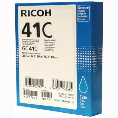 Afbeelding van Ricoh GC 41C (405762) Inktcartridge Cyaan