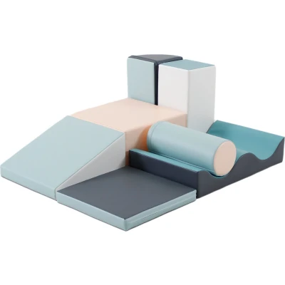 Afbeelding van Iglu Foam blokken set 7 delig pastelkleuren