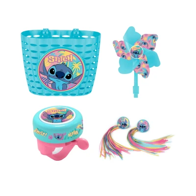 Afbeelding van Lilo &amp; Stitch Fiets accessoires ; Mand, Hoorn, Franjes en een waaier 8721122781722