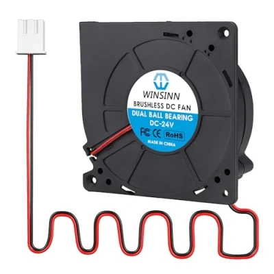 Afbeelding van WINSINN DC ventilator 120mm 24V 12032 dubbele kogellagers borstelloze koelventilator 120 x 32 mm 2 polig