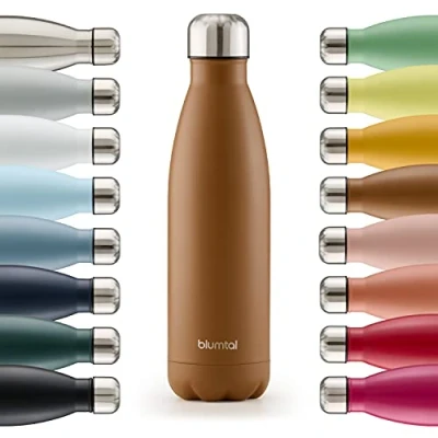 Afbeelding van Blumtal Thermosfles Met dubbele wand Thermosbeker Koffie, Thee en Koele dranken Travel Mug 500ml Pumpkin Spice Oranje
