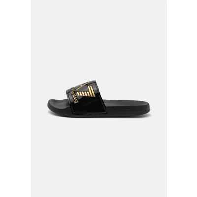 Afbeelding van EA7 Emporio Armani Unisex Badslippers, Maat: 45, Black/gold Kunststof