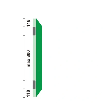 Afbeelding van Axa Scharnier ronde hoeken RVS 75 x 75mm 1105 24 83/E