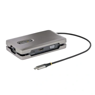 Afbeelding van USB C Adaptor Startech DKM31C3HVCPD Grey 25 cm