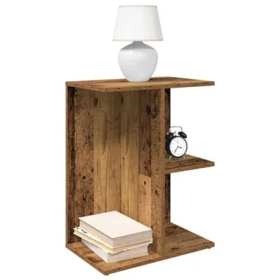 Image de vidaXL Table de chevet vieux bois 46,5x29x61 cm d&#039;ingénierie858664