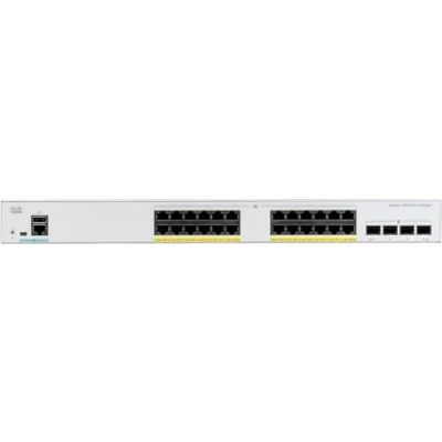 Image de Cisco Catalyst 1000 24T 4G L Commutateur Géré 24 x 10/100/1000 + 4 Gigabit SFP (liaison montante) Montable sur rack