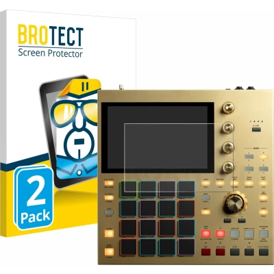 Afbeelding van BROTECT Screenprotector voor Akai MPC One Folie Beschermfolie transparant (2 Stuks)