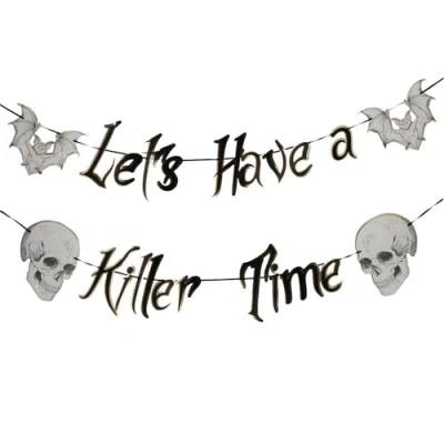 Afbeelding van Folat Letterslinger creepy curiosities 1 meter Halloween Decoratie Versiering