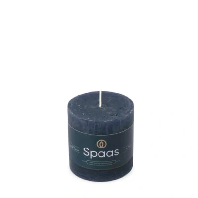 Afbeelding van Rustiek Kaars 70/70mm donkerblauw II Spaas