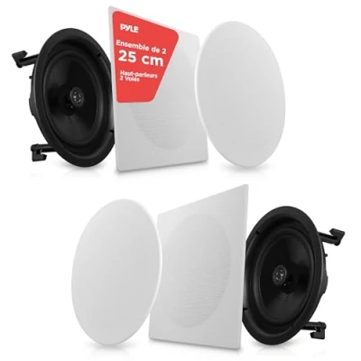 Afbeelding van Pyle Luidsprekers Plafondluidsprekers Wandluidsprekers Plafondspeakers Inbouwluidsprekers voor Thuis 2 Weg Speakers Luidsprekersysteem in het Plafond 300 Watt