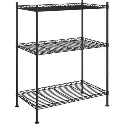 Afbeelding van Opbergrek 3 laags 150 kg 60x35x76 cm zwart
