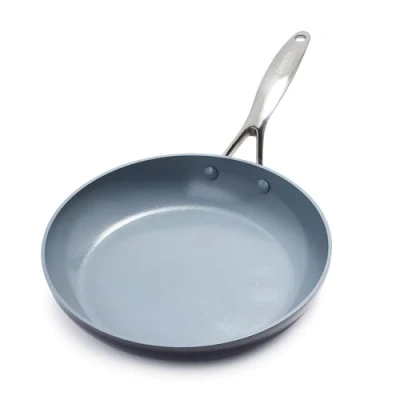 Afbeelding van GreenPan Valencia Pro harde geanodiseerde koekenpan (26 cm), gezonde keramische antiaanbaklaag, PFAS vrij, geschikt voor inductie, vaatwasmachinebestendig, oven, grijs