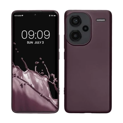 Afbeelding van kwmobile telefoonhoesje geschikt voor Xiaomi Redmi Note 13 Pro+ 5G / Pro Plus Hoesje smartphone Back cover in metallic braam