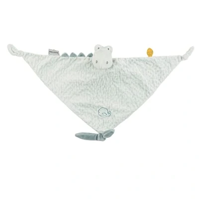 Image de Nattou Grand Doudou en Polyester, Roméo Le Crocodile, Compagnon de Route dès la Naissance, env. 65 x 40 cm, Roméo, Jules et Sally, Bleu Clair