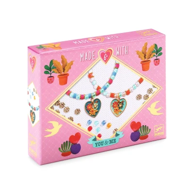 Afbeelding van Djeco armbandjes maken me &amp; you heart threading
