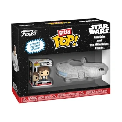 Image de Figurine Funko Bitty Pop Ride Star Wars Han Solo with Millenium Falcon