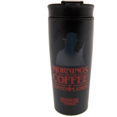 Afbeelding van Stranger Things Coffee &amp; Contemplation Metalen Reisbeker